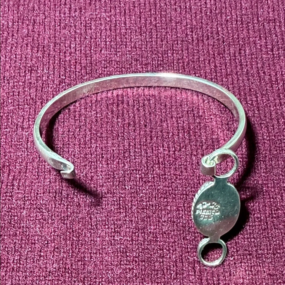 Sterling Silver Bracelet Blue Sodalite